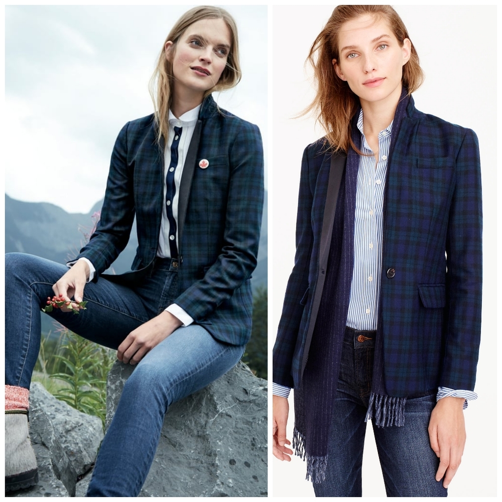 J. Crew Regent tartan plaid wool blazer 6